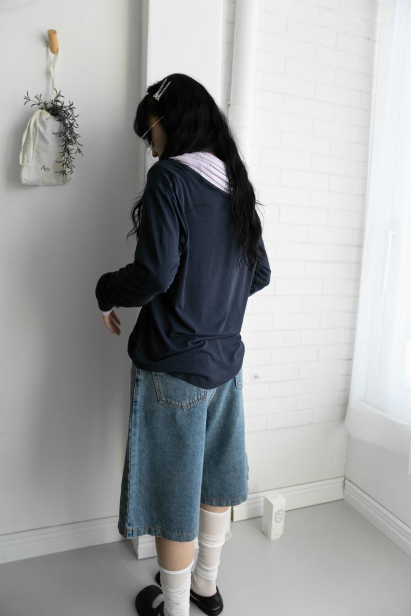 gauze long socks(2colors)
