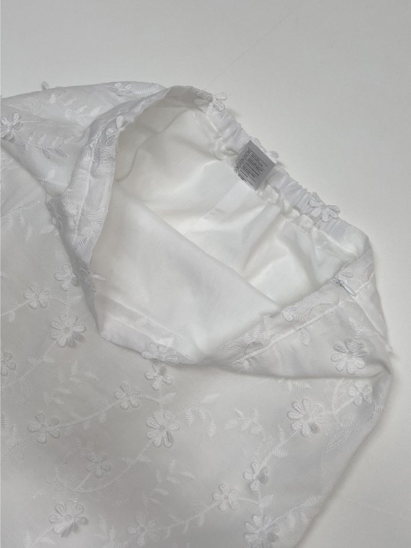 Popcorn Flower Frill Midi Skirt