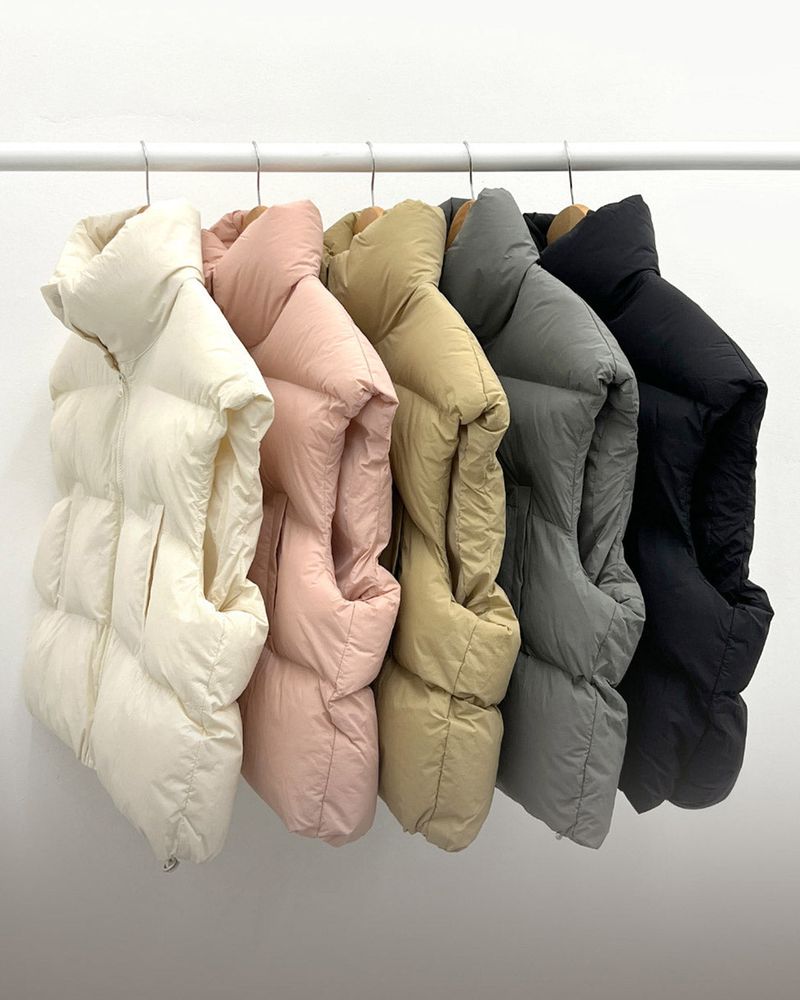High neck padded vest