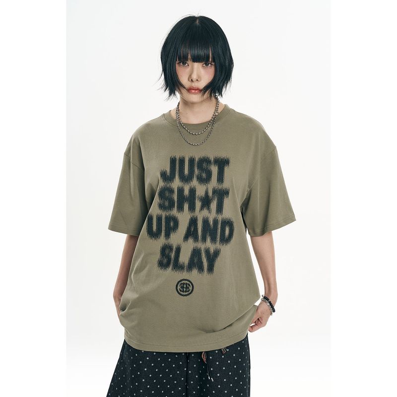 Kandi Blur Short Sleeve - Khaki