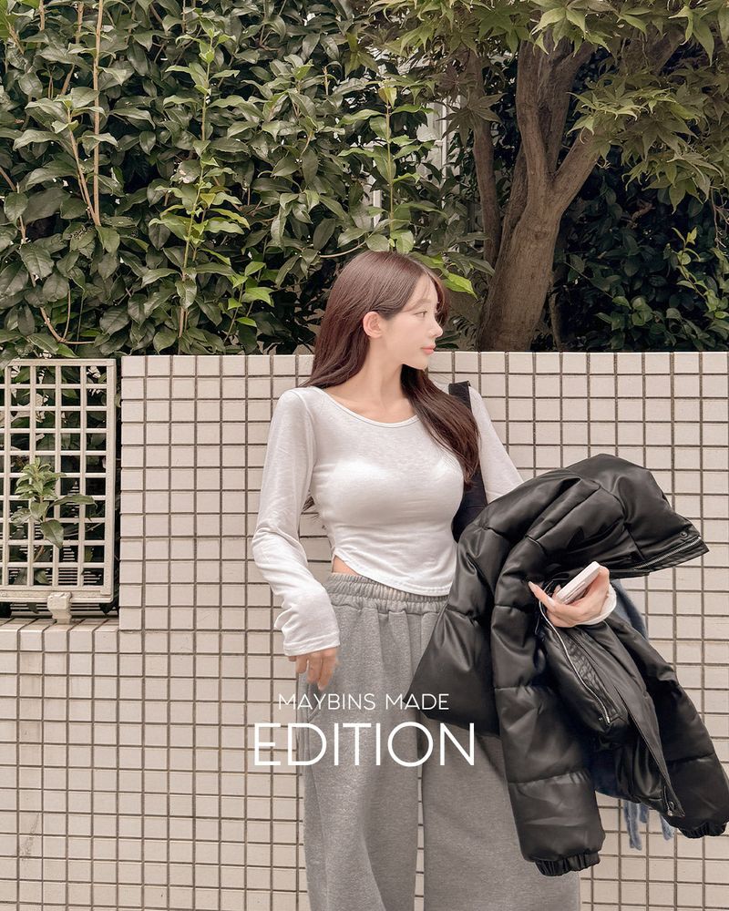 MAYBINS（メイビンス）の「【MADE】Long sleeve fleece t-shirt（Tops）」
