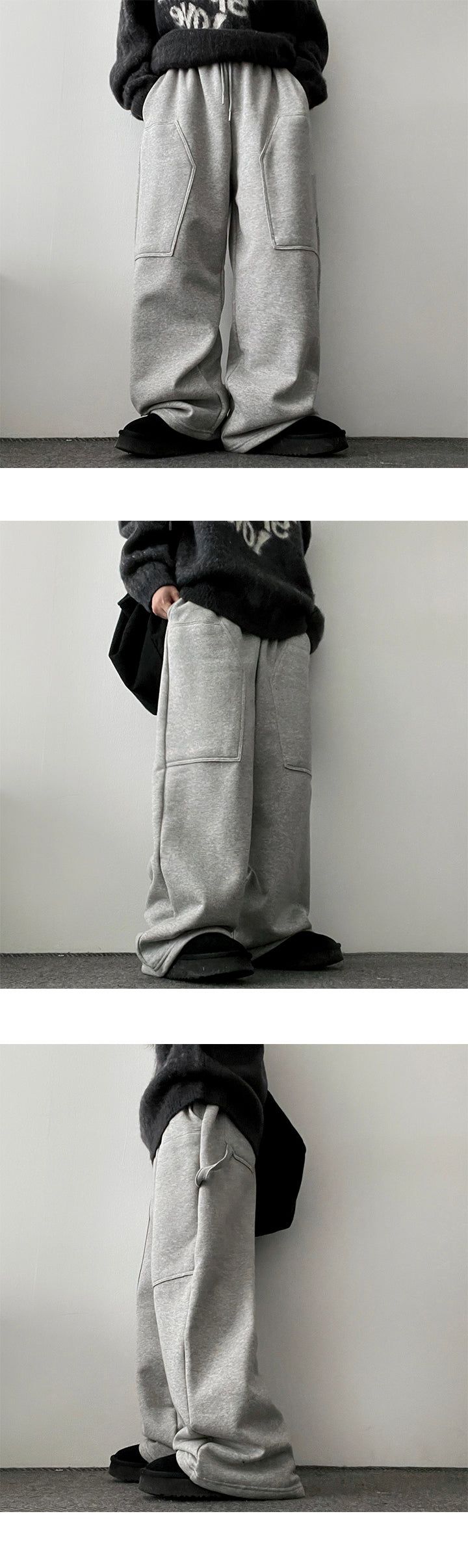 Letti Napping Stitch Carpenter Wide Pants