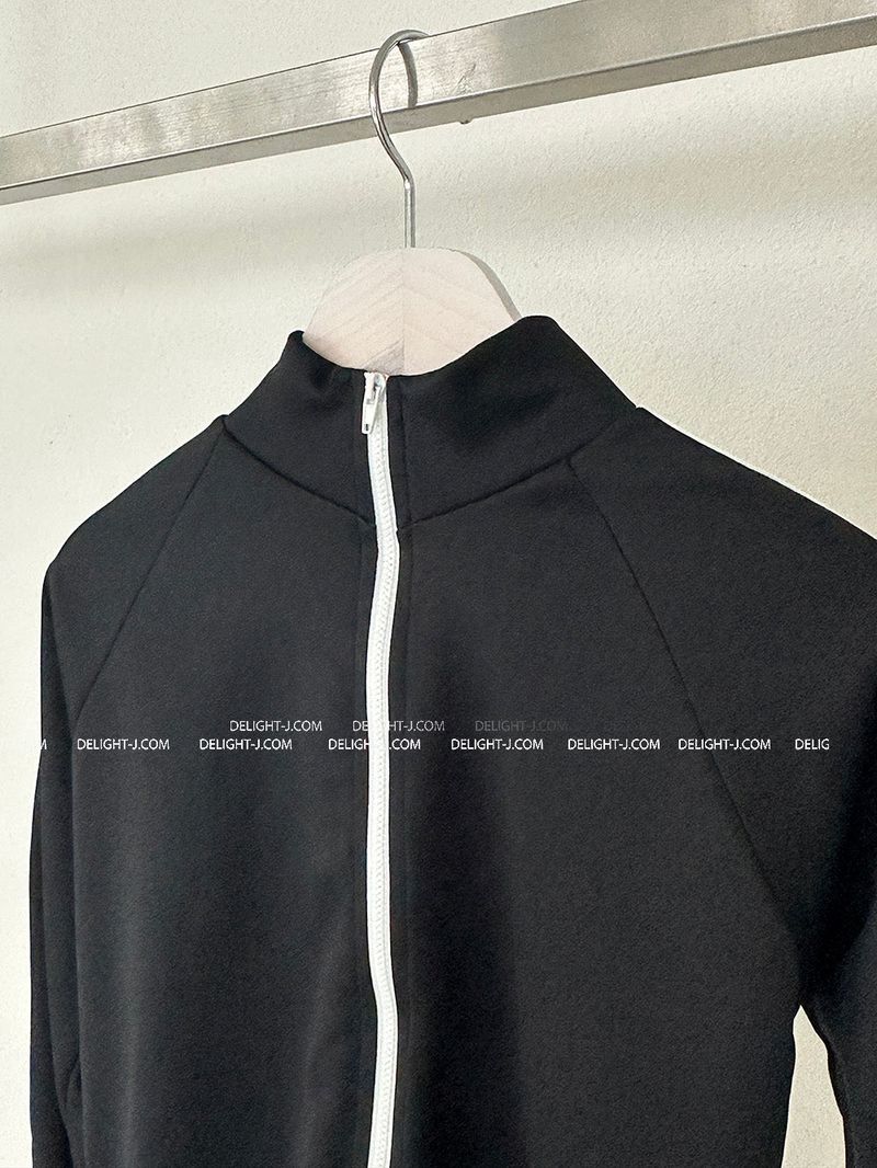 Track Cut-Out Slim Fit Zip-Up