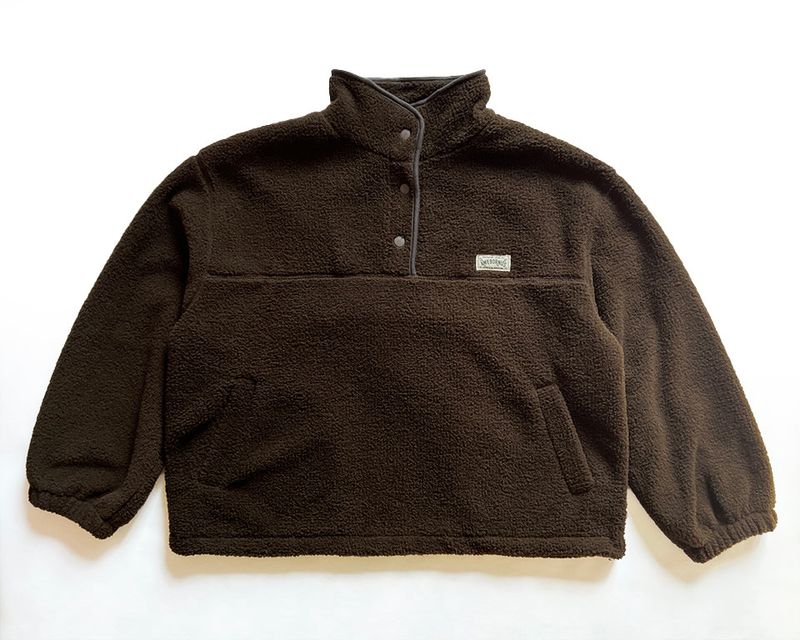 FLUFF FLEECE PULLOVER [BROWN]