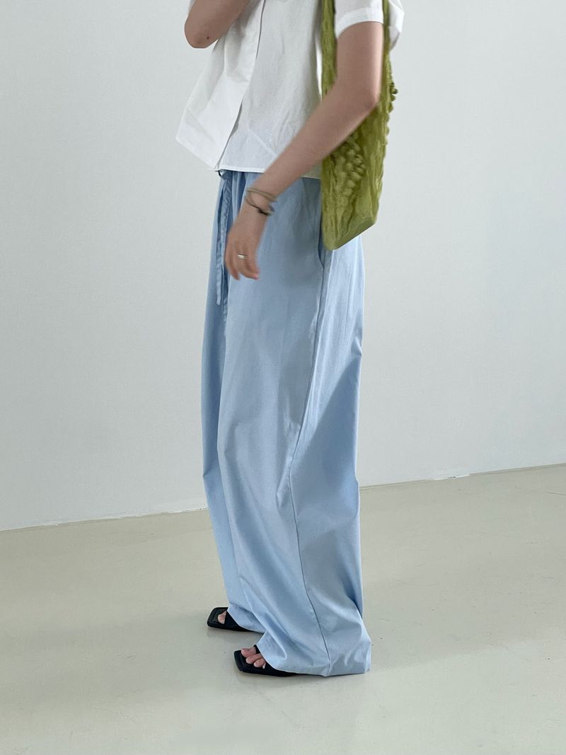 Natural Sleeky string pants