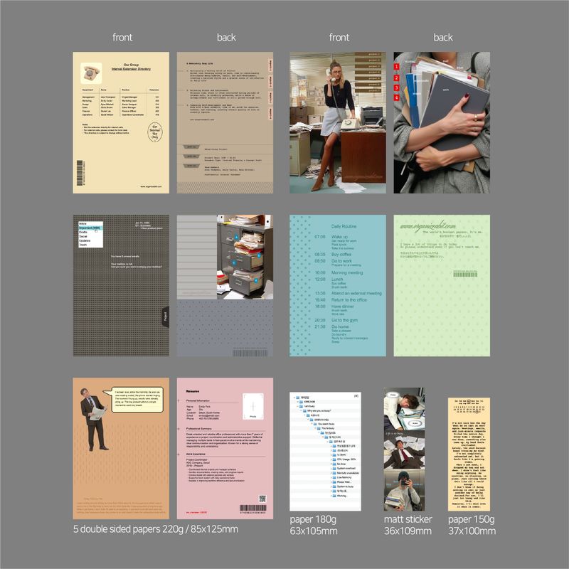 oab busy pack / scrap sticker set