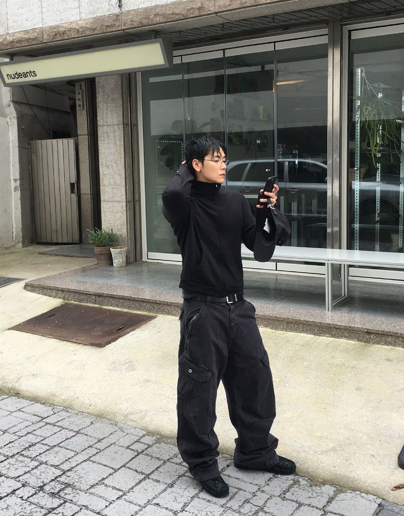No.1423 M high neck ZIP-UP (3color)