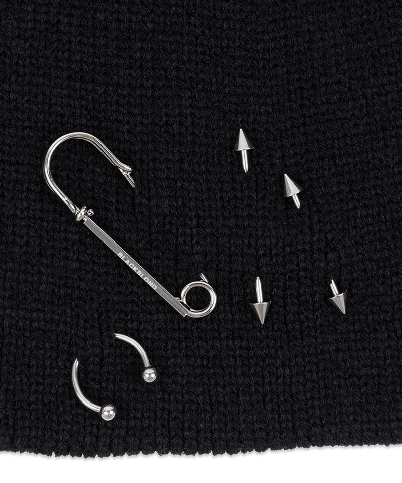 BBD Embroth Logo Piercing Beanie (Black)