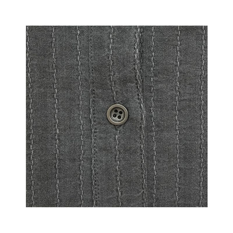 VINTAGE SHIRRING SHIRT_CHARCOAL
