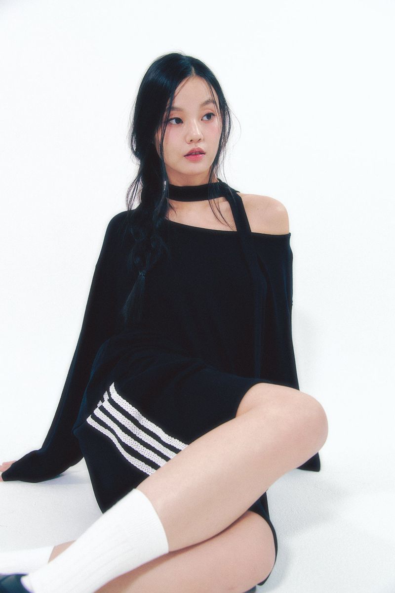 Knit Tie Long Sleeve Set Black
