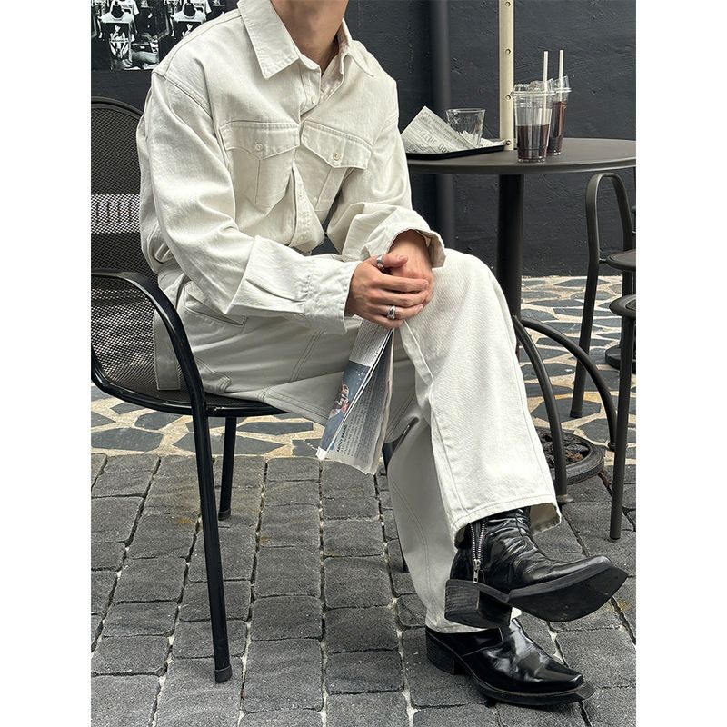  [SET UP가능] Stitch two pocket shirts(2color)