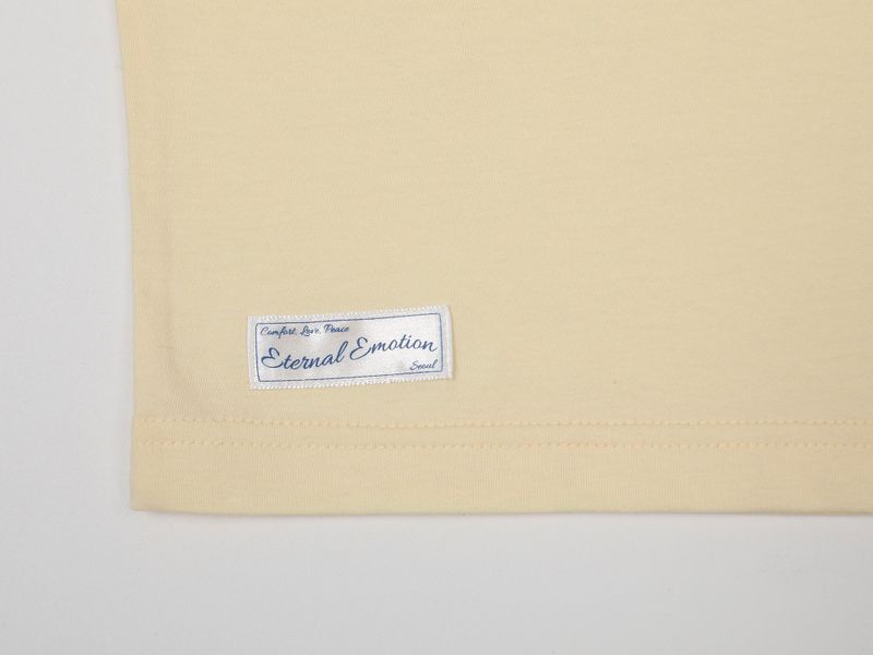 CONTRAST REGLAN CROP T-SHIRT (YELLOW)