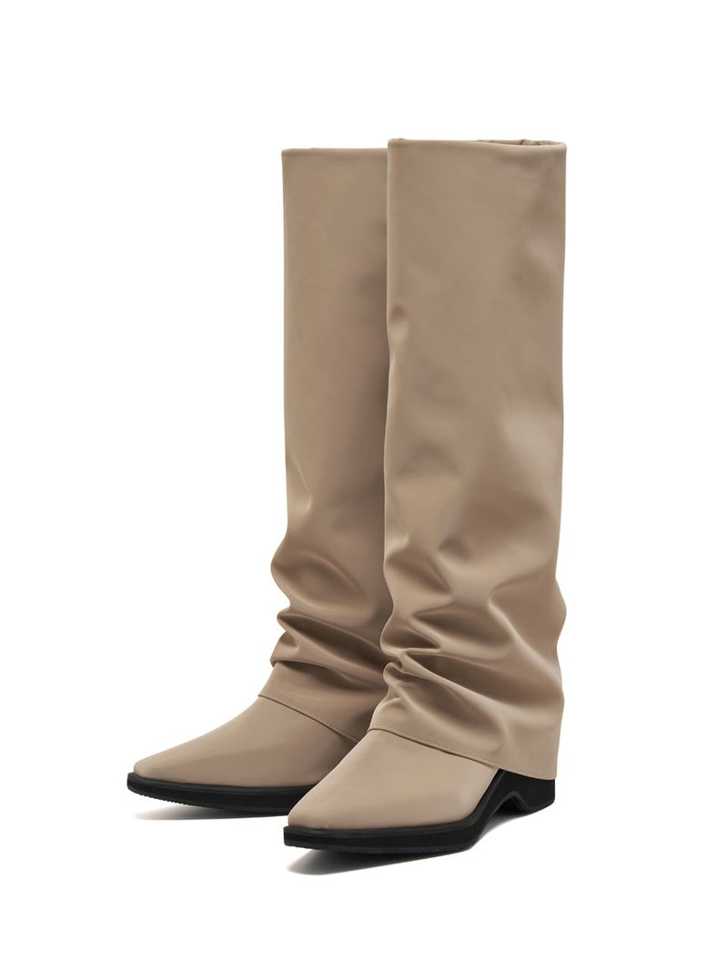 Hill Leg Warmer Long Boots beige