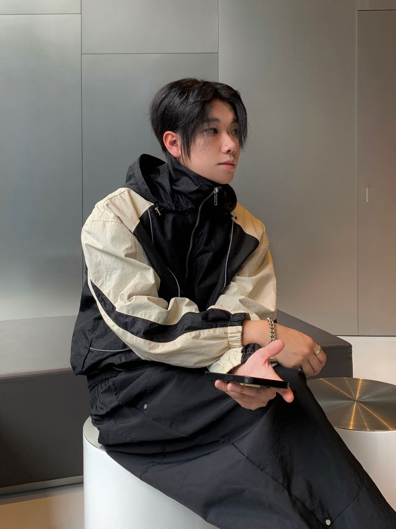 Cynical Curve Nylon Windbreaker 2C