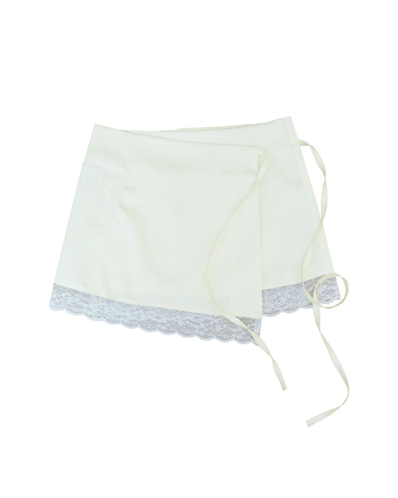 Satin strap sk / cream
