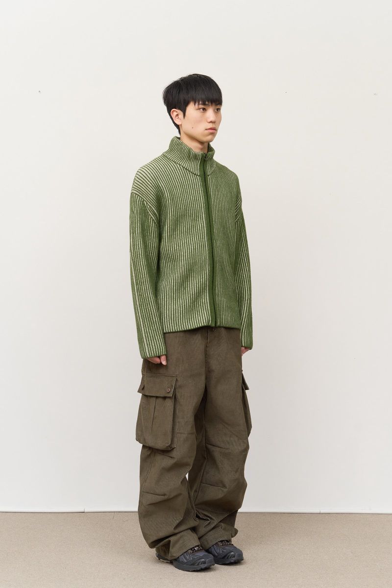 Meen Knitted Zip Up