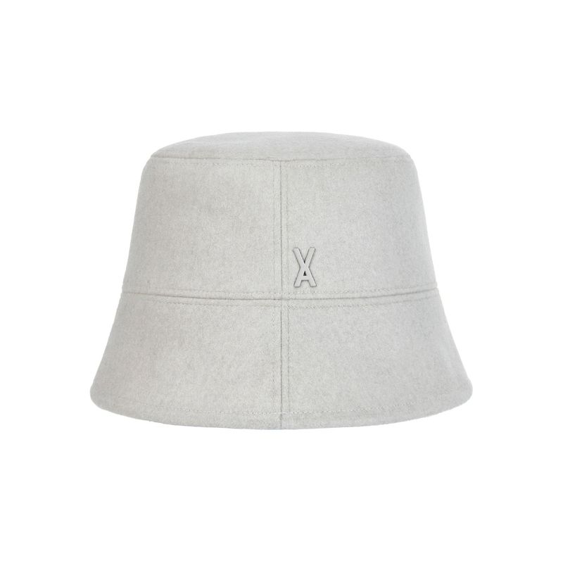 Stud Drop Over Fit Wool Bucket Hat Sand