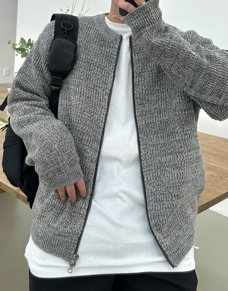 AMBLER ROUND ZIPUP KNIT