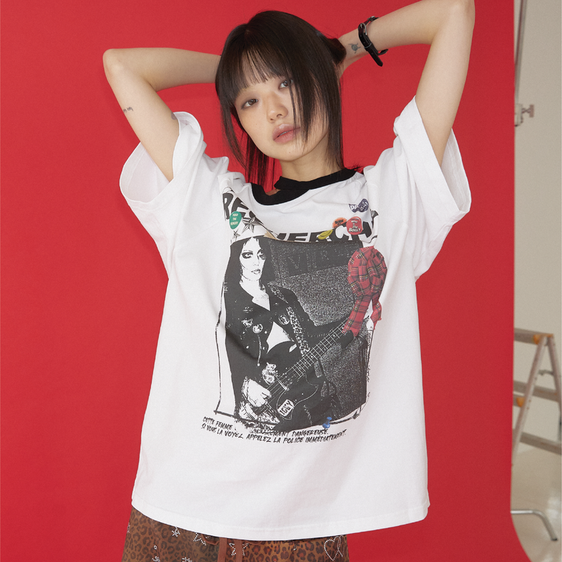  CHOKER ROCK T-SHIRT WHT