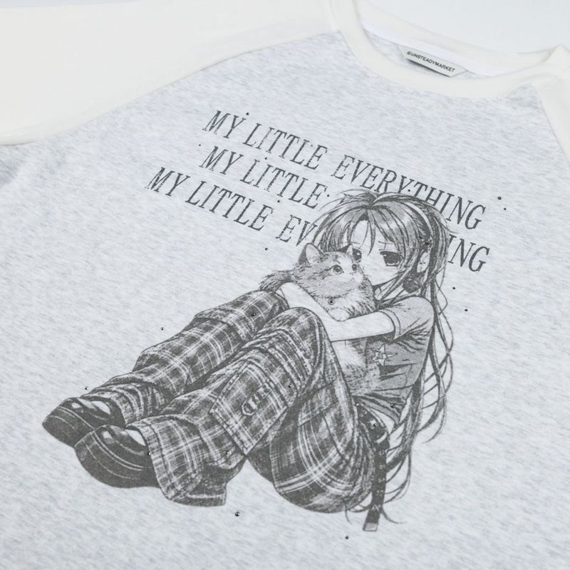 Stardust Raglan LS Tee_Cream White