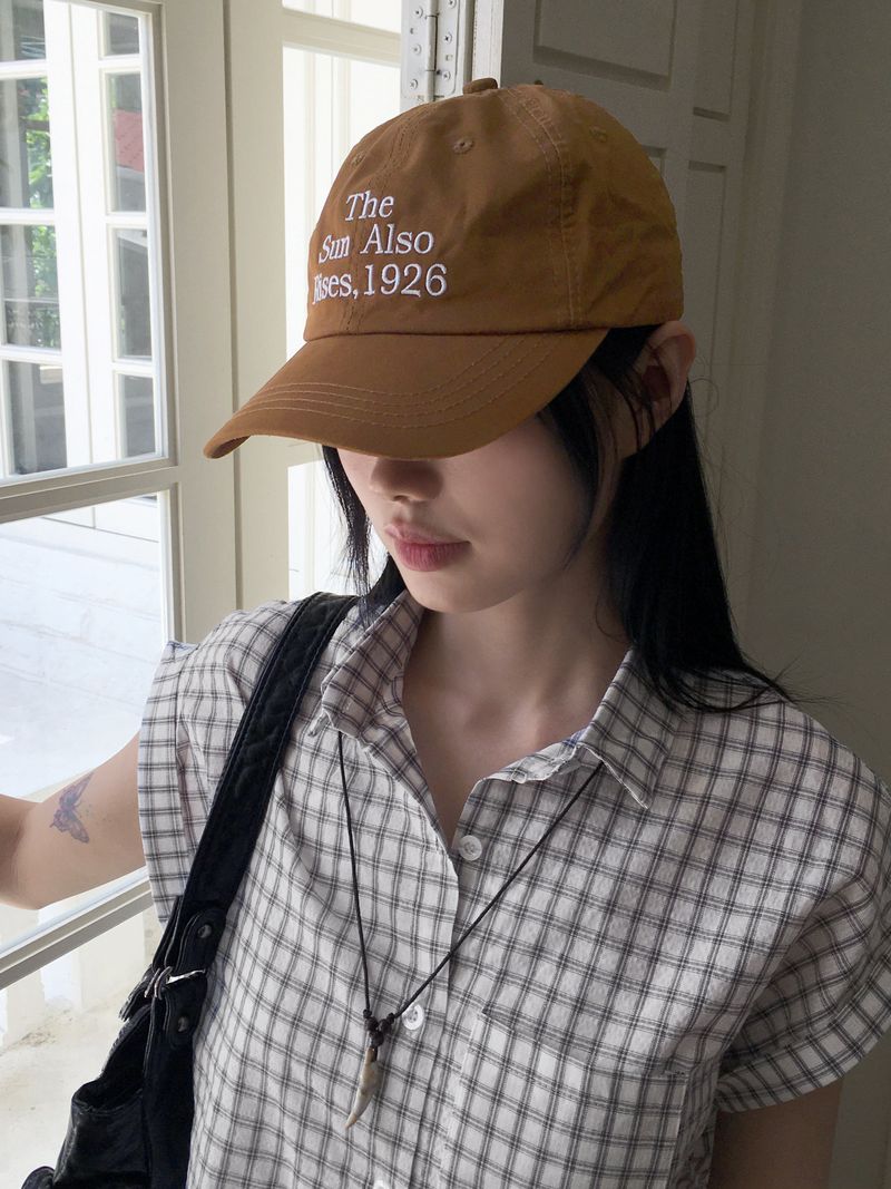 WONDER WONDER(ワンダーワンダー)の「Also lettering embroidery cotton ball cap(Hats)」