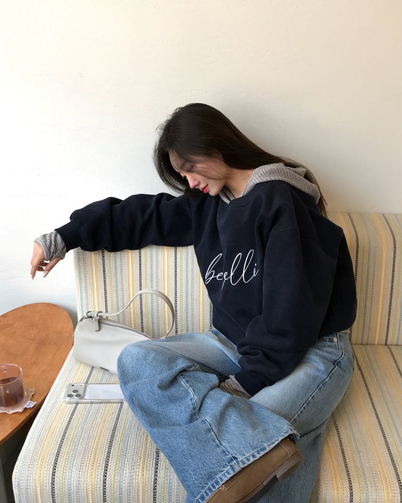 [ORIGINAL] Crew Contrast Wide Denim Pants