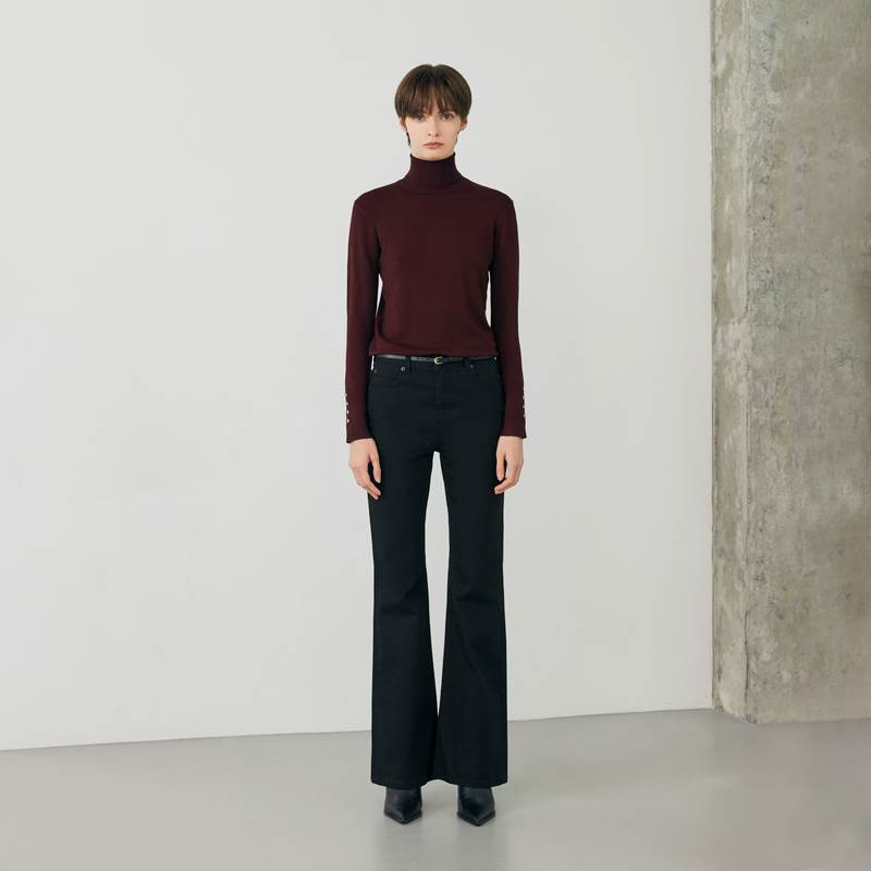 27Y(トゥエンティセブンワイ)の「Black Wide Boots Cut Denim - YWD1DNBC001(Pants)」