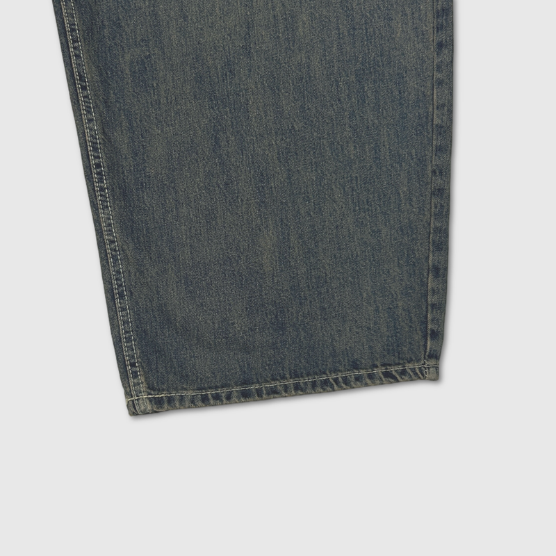 SLAB EMBO RIVET BRUSH DENIM