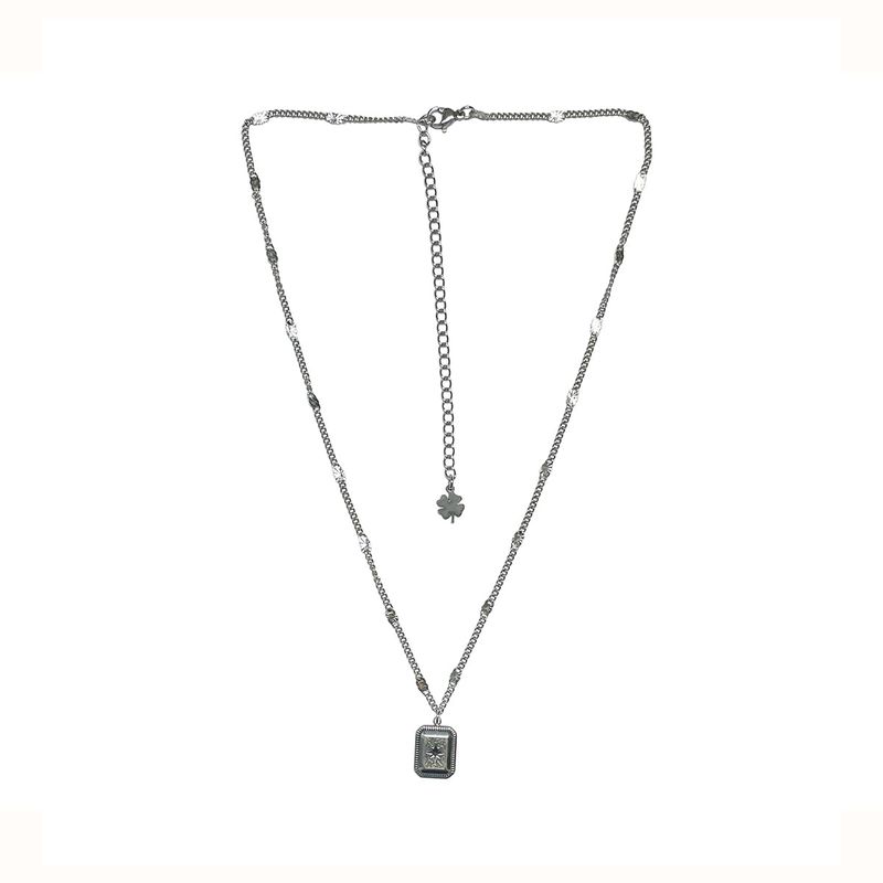 HYONNY.JSG(ヒョニネジャンシング)の「NATURE Frame Clover Chain Necklace for Unisex(Accessories)」