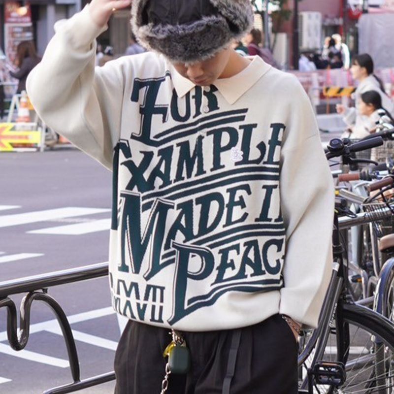 EXAMPLE MADE IN PEACE POLO KNIT SHIRTS