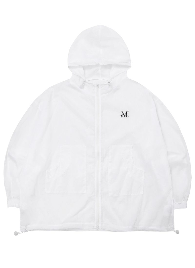 LENUA SEE-THROUGH TWO WAY WINDBREAKER (2Color)