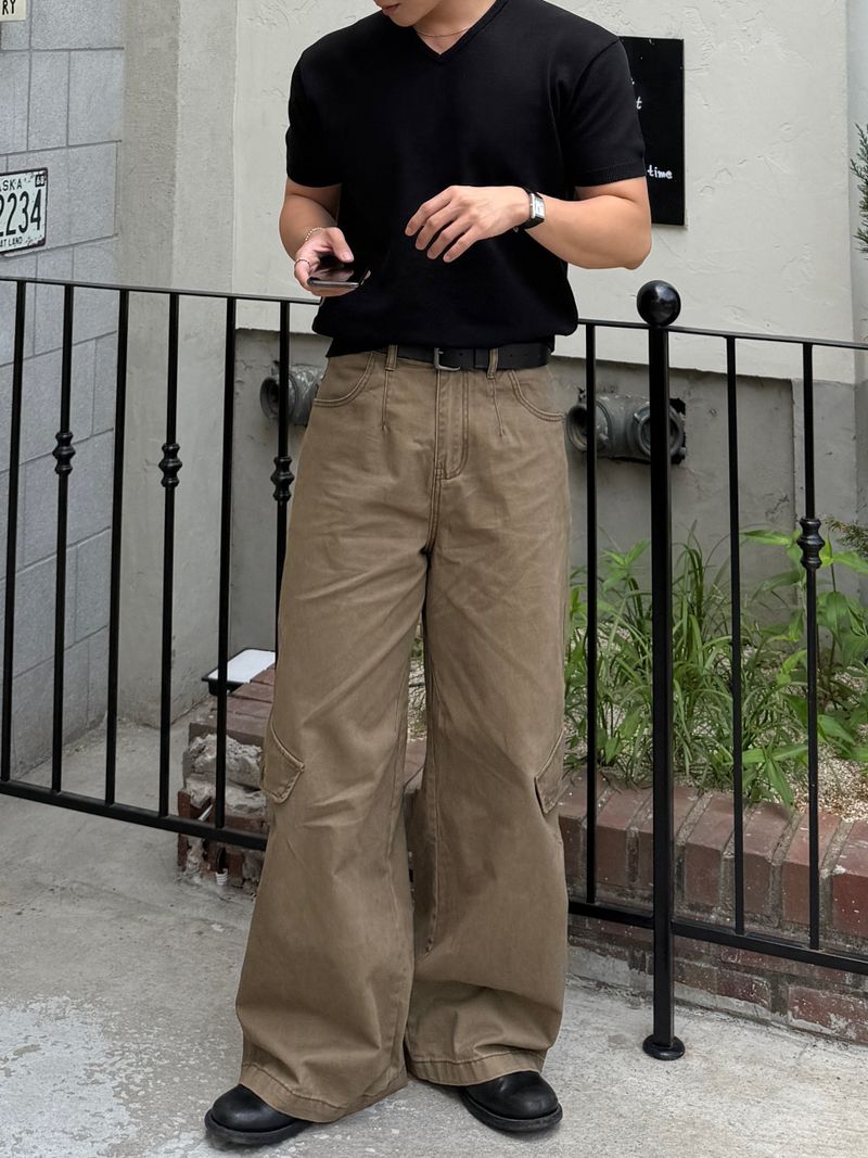Onew vintage washing cargo pants