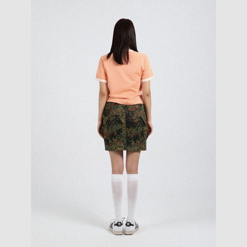 アートワークラグランショートスリーブTシャツ (サーモン)