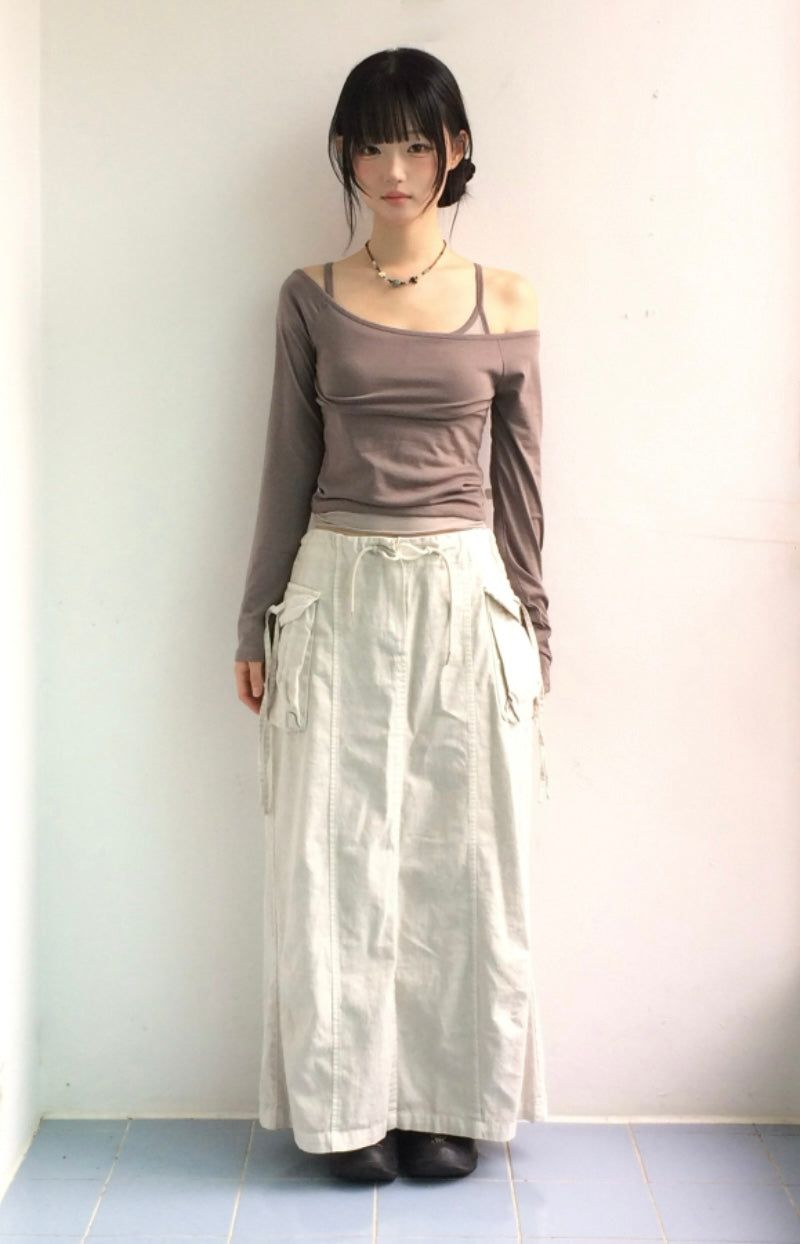 Striped mood layered t