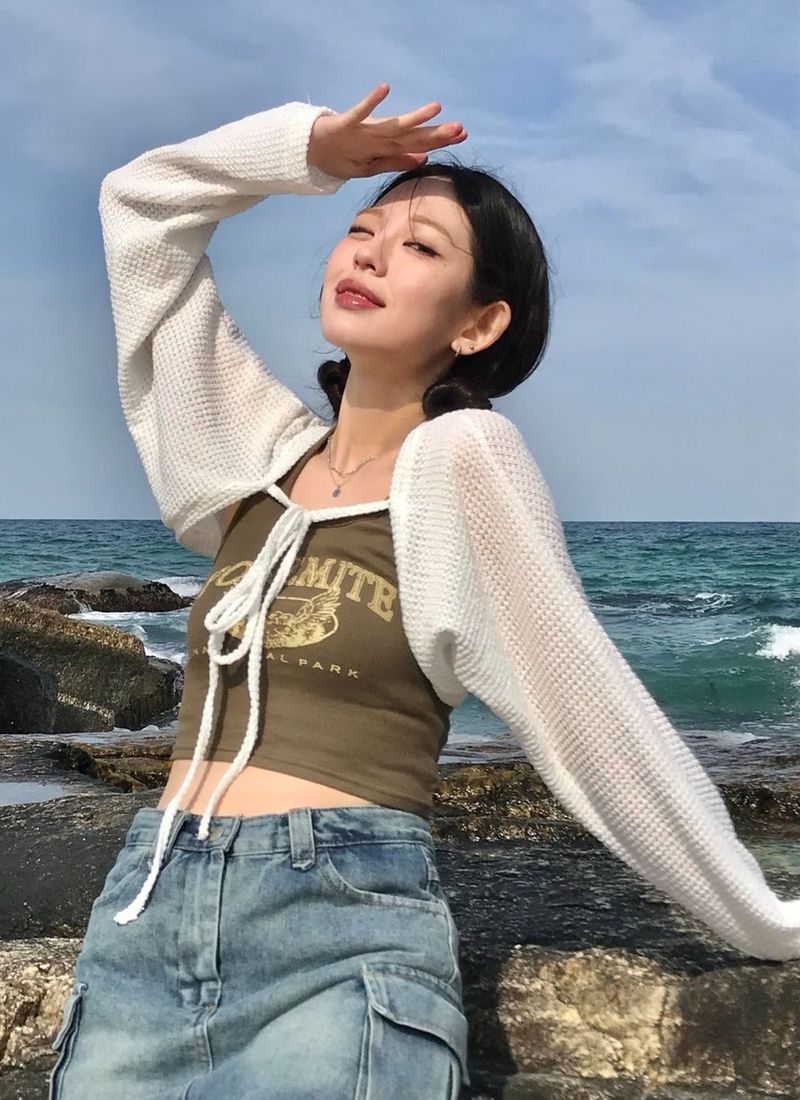 Arco iris（アルコイリス）の「Eri cardigan（）」
