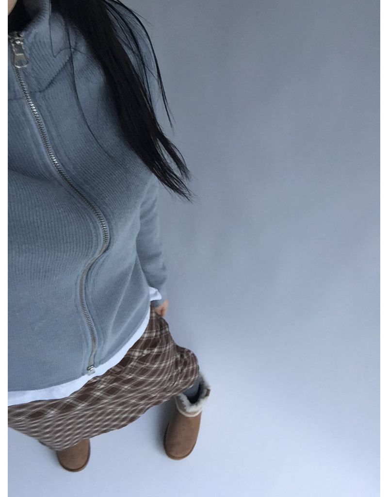 Tencel Vintage Checkered Skirt