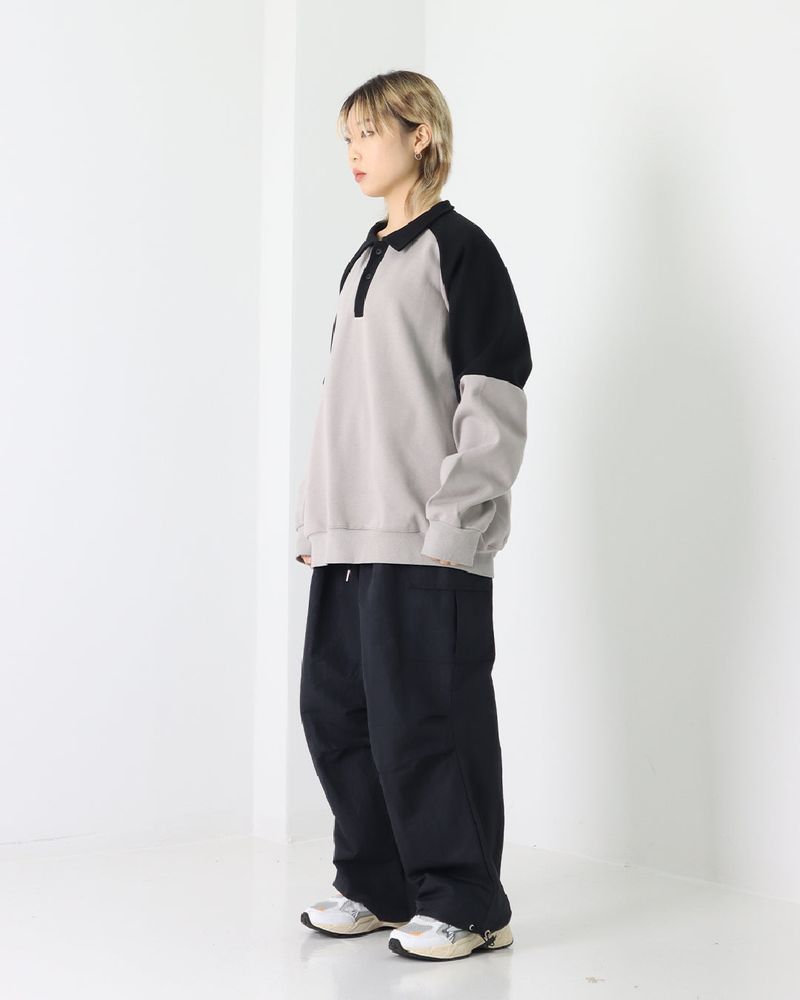 PANATIQUE（パナティーク）の「Color Block Button Sweatshirt_2color（Tops）」