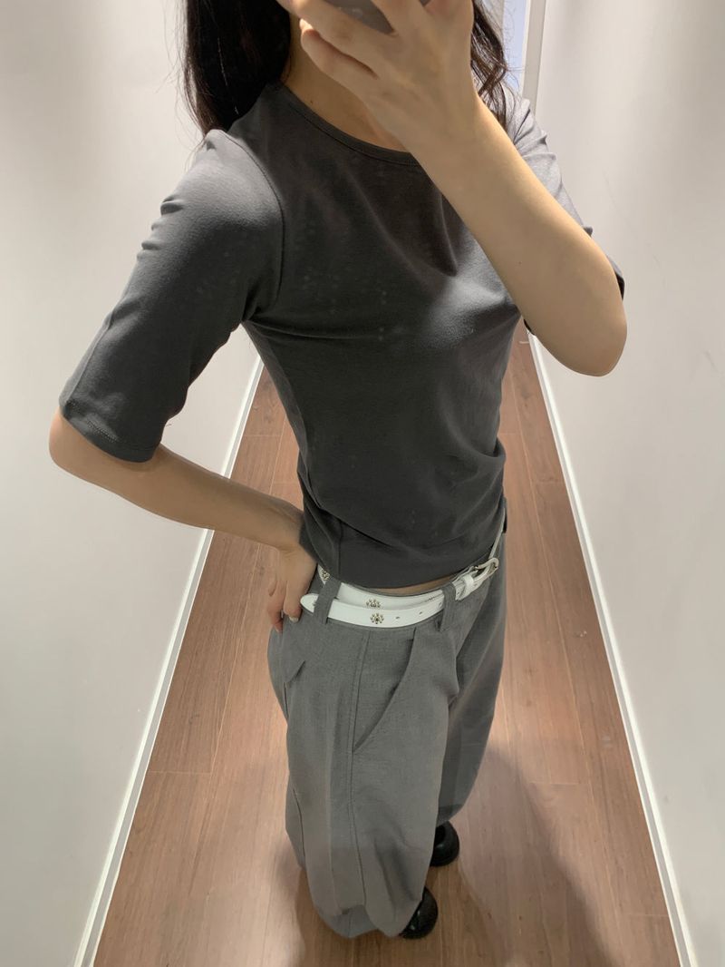 Backflip satin slacks (2color)