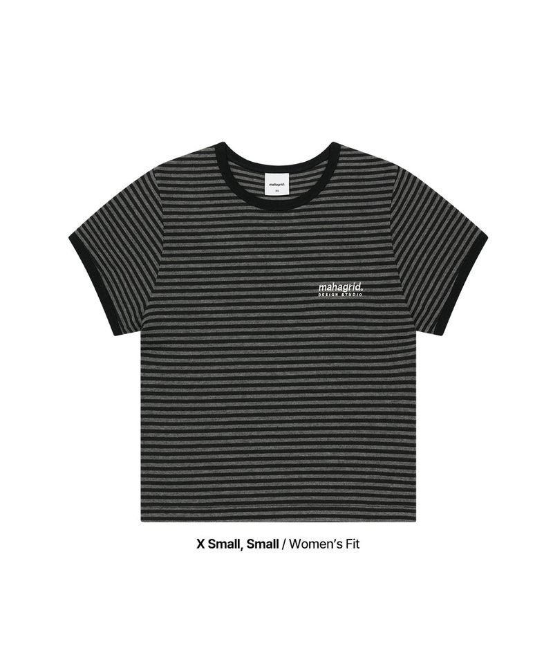BASIC LOGO STRIPE RINGER TEE