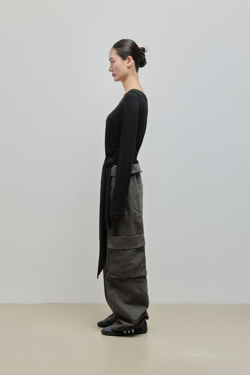 Fold Cargo Pants_Charcoal