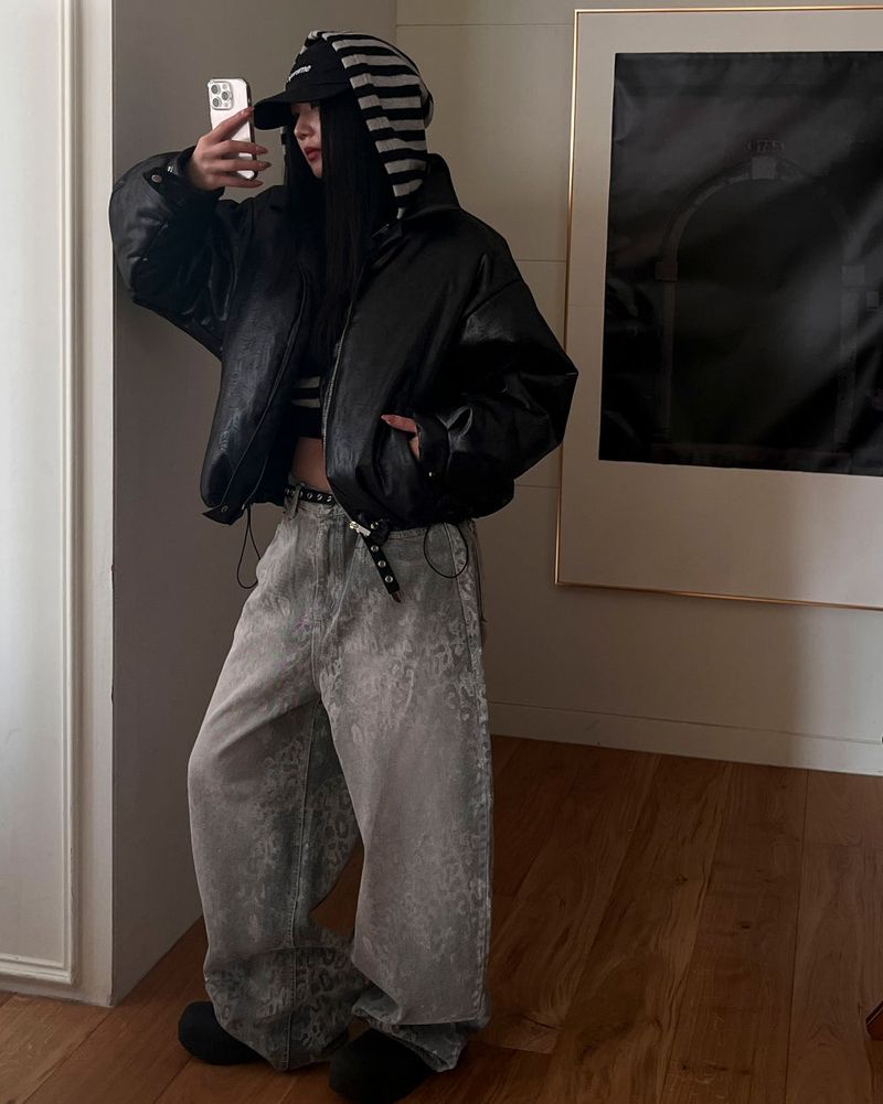 Dark Leo denim pants
