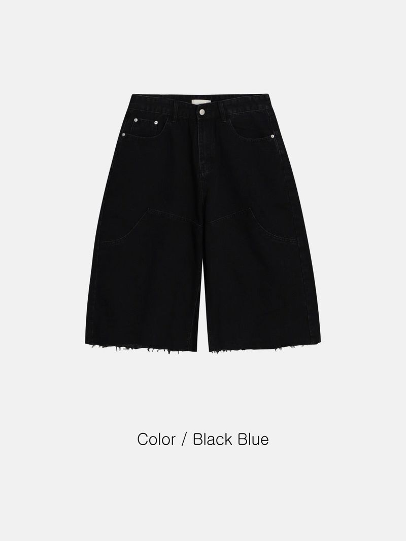 Foil Carpenter Bermuda Denim Pants 2C