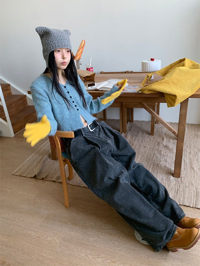 CORDUROY BACK POCKET PANTS (2C)