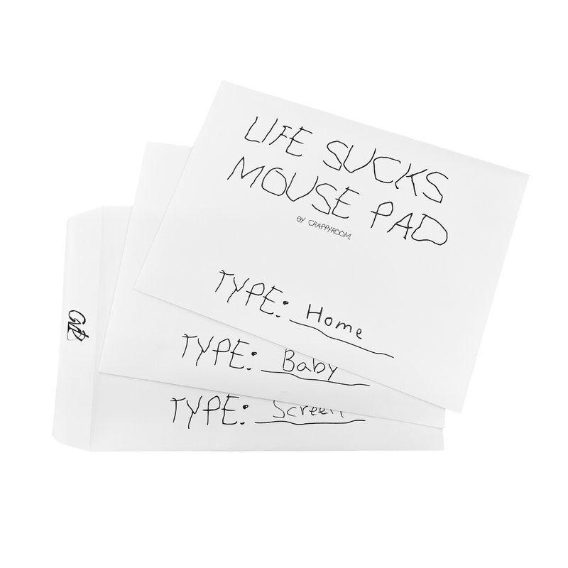 LIFE SUCKS mousepad - home