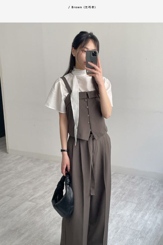 INCHANT ME(インチャントミー)の「Onion Belted Wide Slacks(Pants)」