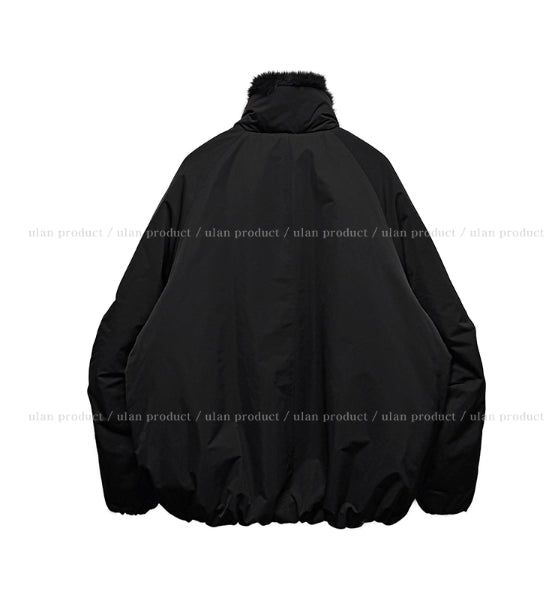 Snug Trimming Fur Bomber Jumper