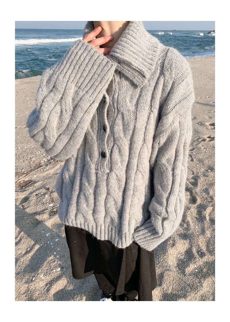 WOOHWA（ウファ）の「 HIGHNECK BUTTON KNIT（Tops）」