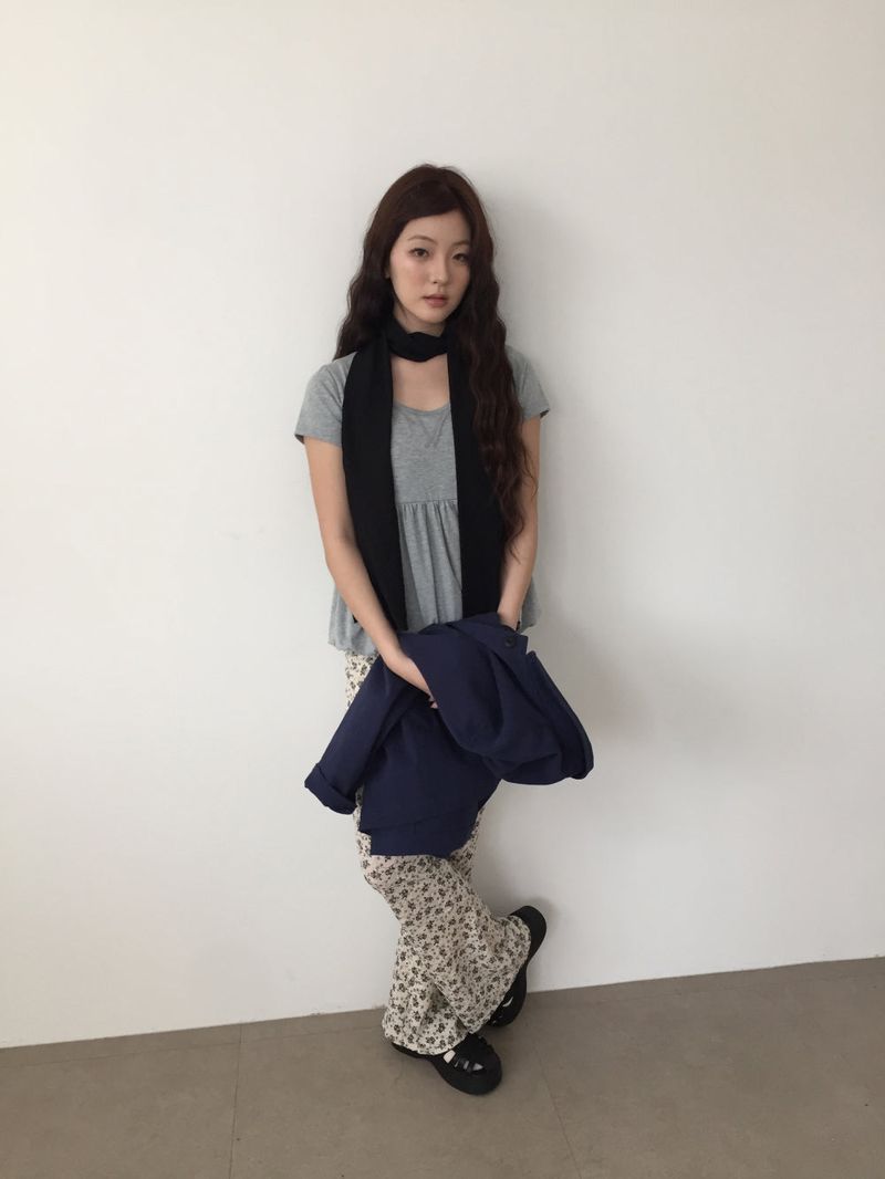 Redin Flora Bootcut Pants (2color)