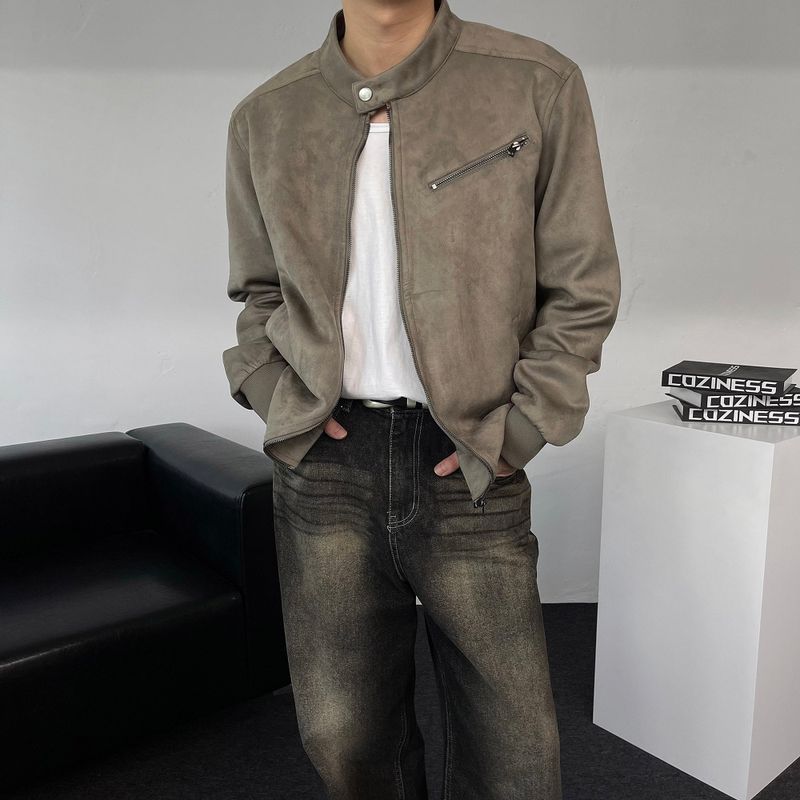 COZINESS（コジネス）の「DV China neck suede jacket (2 colors)（Jackets/Outerwear）」