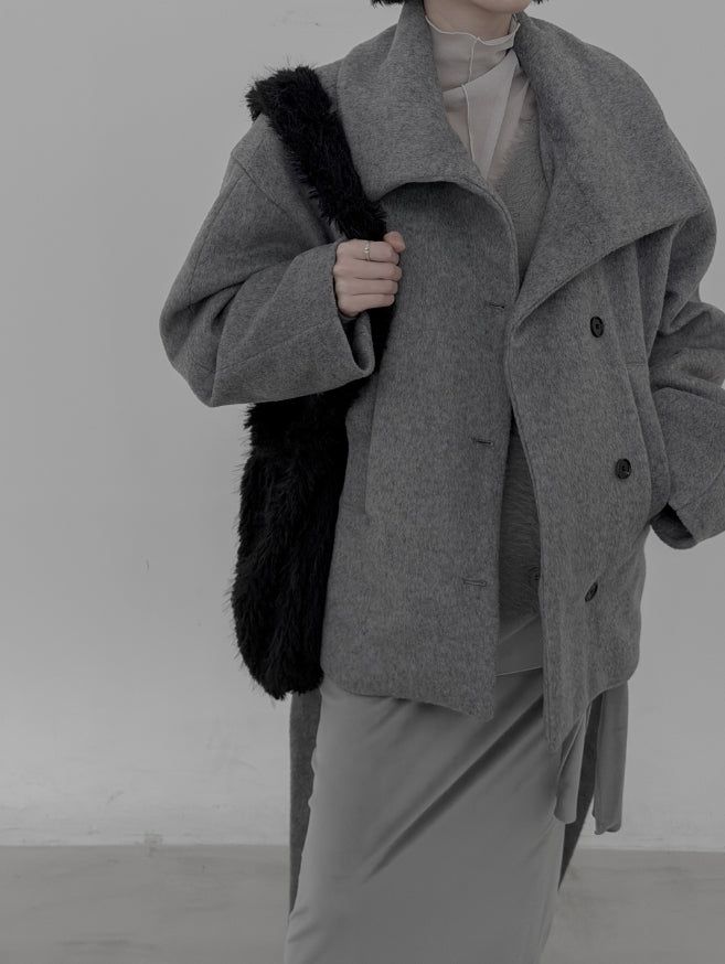 Poodle Wide Fur Shoulder Bag